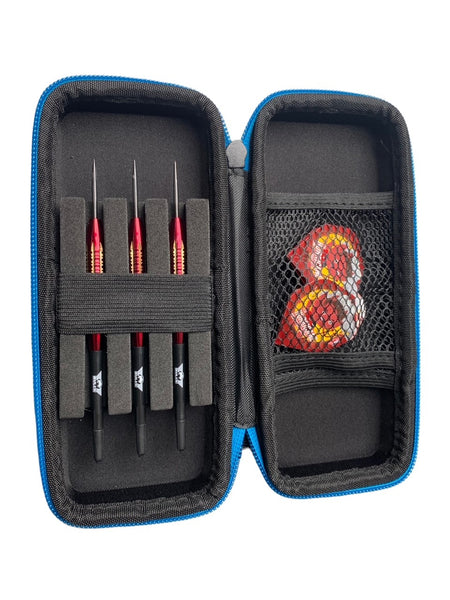 Medies - premium darts case | darts etui | darts wallet - EVA schok bestendige buitenkant - 3 pijlen met lanyard