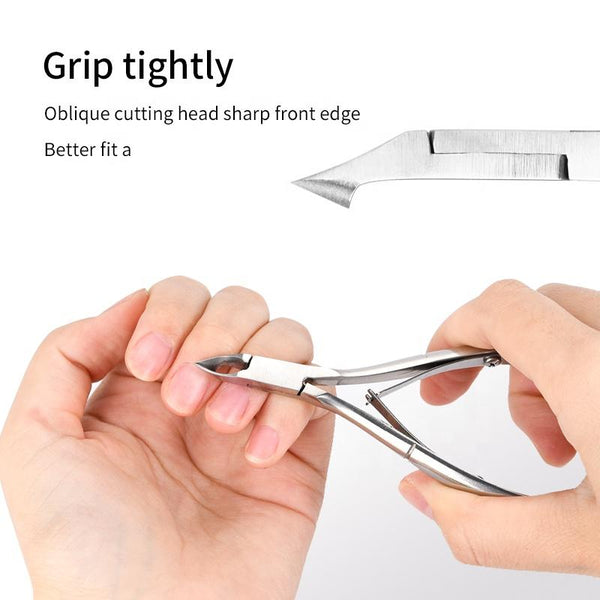 Deze nagelriemverzorgingsset is van de hoogste kwaliteit en bevat een nagelriemknipper met dubbele veer en een bokkenpoot.